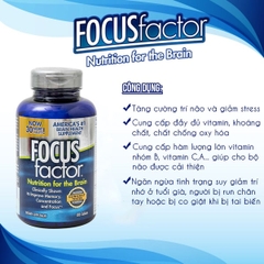 Viên uống bổ não Focus Factor