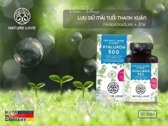 Viên Nang Nature Love Hyaluron 500 – 90 Viên 69g