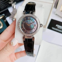 Đồng hồ nữ Versace Leda Black Mother Pearl Dial Ladies Leather Watch VNC180017