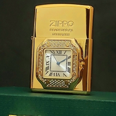 Zippo gắn mặt đồng hồ cao cấp ZN295
