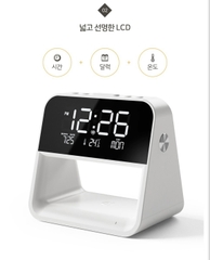 Đồng hồ thông minh kiêm sạc không dây Mooas Hàn Quốc kèm đèn ngủ