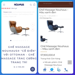 Ghế massage Nouhaus Classic