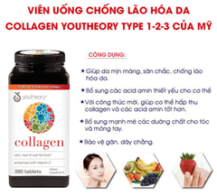 Collagen Youtheory Type 1, 2 & 3 Của Mỹ