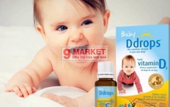 Bổ sung Vitamin D cho trẻ sơ sinh Baby Ddrops Vitamin D3 400IU 90 giọt