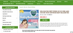 Dầu Vicks Baby Balsam Bôi Ấm Ngực Cho Bé