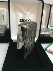 Zippo 28969 – Zippo Dragon Lighters – Fire Breathing Dragon Emblem Brushed Chrome