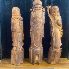 Tượng tam đa Phúc - Lộc - Thọ gỗ hoàng đàn rễ siêu già Tượng tam đa Phúc - Lộc - Thọ gỗ hoàng đàn rễ siêu già