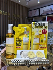 Sét Dầu Tẩy Trang làm sạch sâu Manyo Pure Cleansing Oil 200ml+200ml+6ml