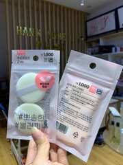 Set 2 Bông phấn phủ Daiso Hàn Quốc Huroking puff Set 2 Bông phấn phủ Daiso Hàn Quốc Huroking puff