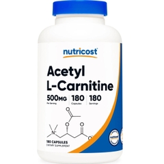 Nutricost Acetyl L-Carnitine 500mg (180 Viên)