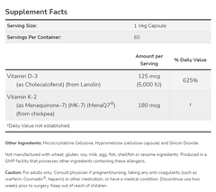 Now Vitamin Mega D3 & MK7 (60 Viên)