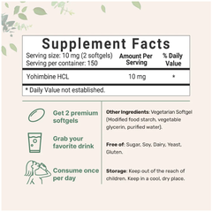 Micro Ingredients Yohimbine 10mg (300 Viên)