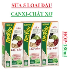 Sữa 5 Loại Đậu Nestlé Nesvita Uống Liền 180ml Hộp