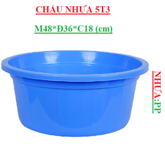 Chậu nhựa 5T3 (2531) Việt Nhật M48*Đ36*C19(cm)