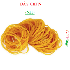 Dây chun  (nịt) vòng mầu vàng gói 70gr