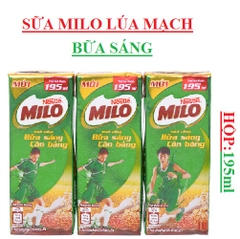 Sữa lúa mạch milo bữa sáng cân bằng 195ml