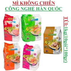 Mì cân không chiên  koreno jumbo paldo túi 1kg (10gói *100gr)