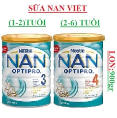 Sữa bột Nan việt số 3,  Nan việt số 4 (Nan optipro) 900gr