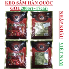 Kẹo sâm đỏ Hàn quốc Korean red ginseng gói 200gr