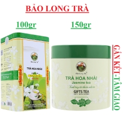 Trà hoa nhài (Jasmine tea) Bảo Long trà hộp thiếc