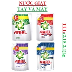 Nước giặt ariel túi 2.15kg, downy, giữ mầu, khử mùi ẩm mốc, hương xả; 2.4kg đậm đặc