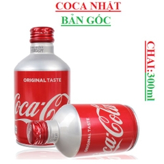 Coca Nhật vỏ nhôm chai 300ml