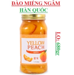 Đào ngâm hàn quốc Yellow peach slices lọ 300gr, 680gr.