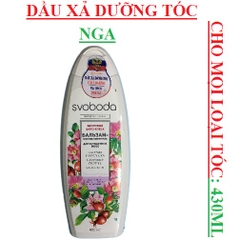 Dầu xả Nga dành cho mọi loại tóc svoboda chai 430ml  trắng