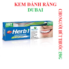 Kem đánh răng Dubai Dabur Herb’l cho người hút thuốc 150g