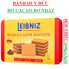 Bánh quy hỗn hợp Đức Leibniz world's love biscuits Classic & delicious assorted biscuits hộp