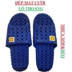 Dép mặt cười nhỏ xốp nhựa dẻo có lỗ vuông size nhỏ (<=37)