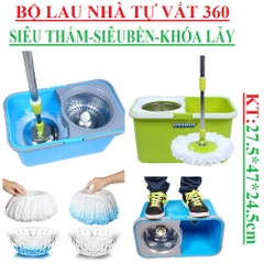 Bộ lau nhà tự vắt 360 độ Vinamop MTC-02