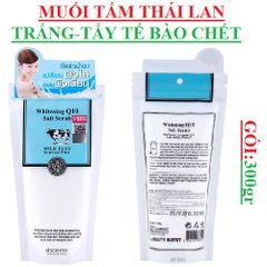 Muối tắm trắng tẩy tế bào chết Scentio milk Plus Whitening Q10 Salt Scrub