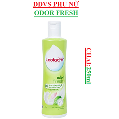 Dung dịch vệ sinh phụ nữ ngăn mùi odor fresh lactacyd chai  250ml