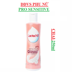 Dung dịch vệ sinh phụ nữ bảo vệ và chăm sóc pro sensitive lactacyd chai 250ml