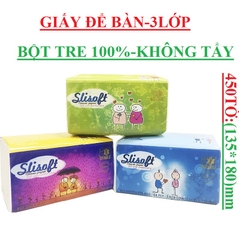 Giấy ăn bột tre siêu mềm mịn slisoft tissues  doctor care