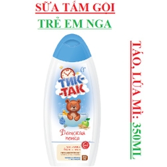 Dầu tắm gội trẻ em Nga Tik Tak táo chai 350ml