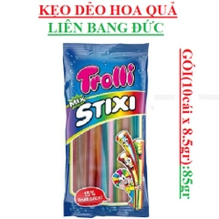 Kẹo dẻo hoa quả Stixi trolli Đức gói 85gr