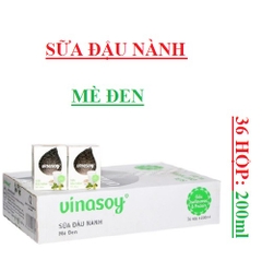 Sữa fami đậu nành  vinasoy 200ml nguyên chất, mè đen