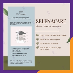 Băng vệ sinh vải siêu thấm Selenacare - nhập khẩu Áo - Pad 1 - Loại thường 22cm - siêu thấm 10 ml