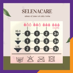 Băng vệ sinh vải siêu thấm Selenacare - nhập khẩu Áo - Pad 1 - Loại thường 22cm - siêu thấm 10 ml