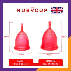 Cốc nguyệt san Rubycup (Đỏ) - Ruby Cup Red  - Nhập khẩu Anh