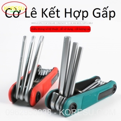 Bộ Cờ Lê Gấp ALLEN Tích Hợp Lục Giác VÀ Tuốc Lơ Vít, Bộ Cờ Lê Gấp TORX ALLEN CỦA Anh Tích Hợp Các Kích Cỡ(S6002)