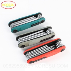 Bộ Cờ Lê Gấp ALLEN Tích Hợp Lục Giác VÀ Tuốc Lơ Vít, Bộ Cờ Lê Gấp TORX ALLEN CỦA Anh Tích Hợp Các Kích Cỡ(S6002)