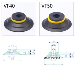 Núm hút cao su VF, núm hút túi bóng,  hút màng bóng mỏng, phụ trợ công nghiệp đóng gói.