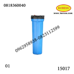 Cốc lọc thô 20 inch nhựa xanh không lõi