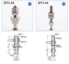 Đầu ren của cốc núm hút chân không ZPT