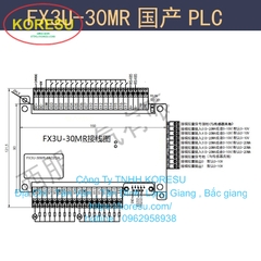 FX3U30MR PLC tùy chỉnh 6AD2DA analog ,Lập trình bằng phần mềm Mitsubishi (LC0010)