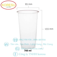 1000 Ly Nhựa Cốc Nhựa PP 700 ML