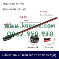 Dây Nguồn DC Đầu Đực / Cái ( đầu âm 2.1mm, đầu dương 5.5mm) dây đồng đủ loại 67700-1.